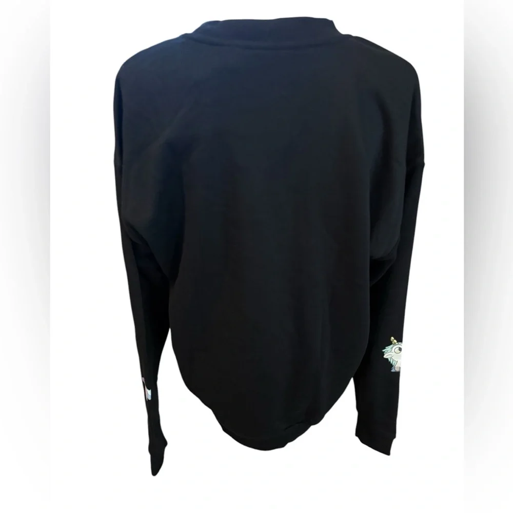 Bluey black long sleeve crewneck pullover sweatshirt unisex new with tags